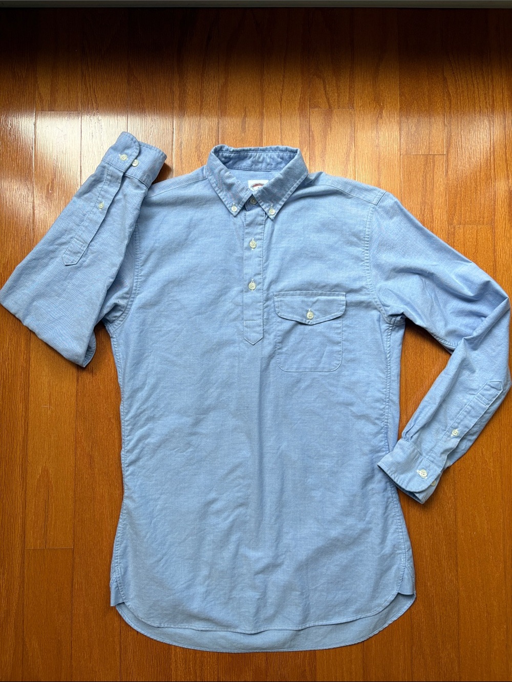 Original Polo Brooks Brothers Pale Blue Button-Down Oxford Shirt